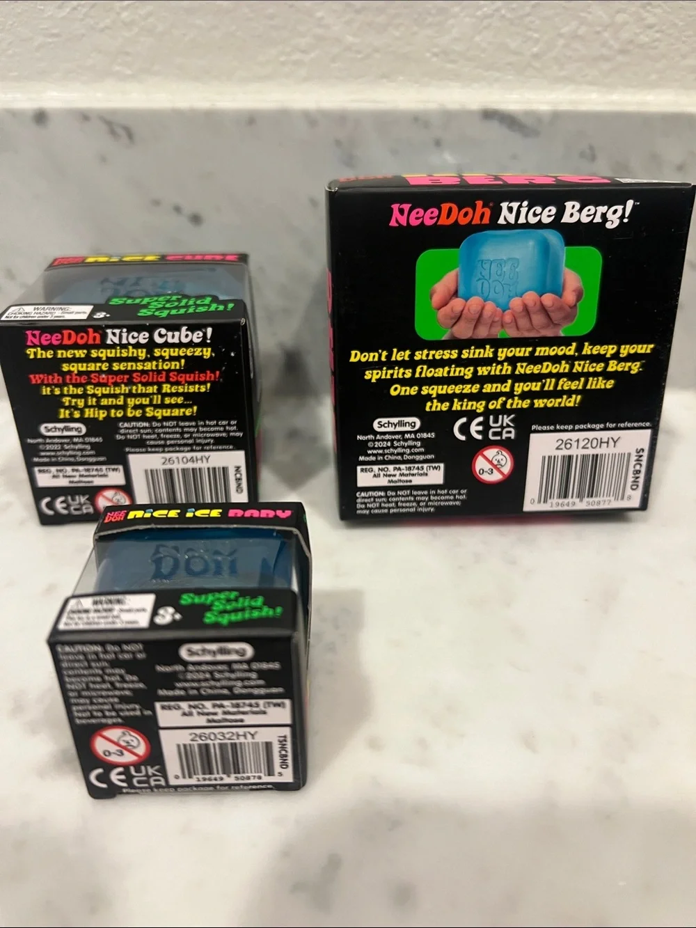NeeDoh Bundle - NiceBerg, Nice Cube, Nice Ice Baby